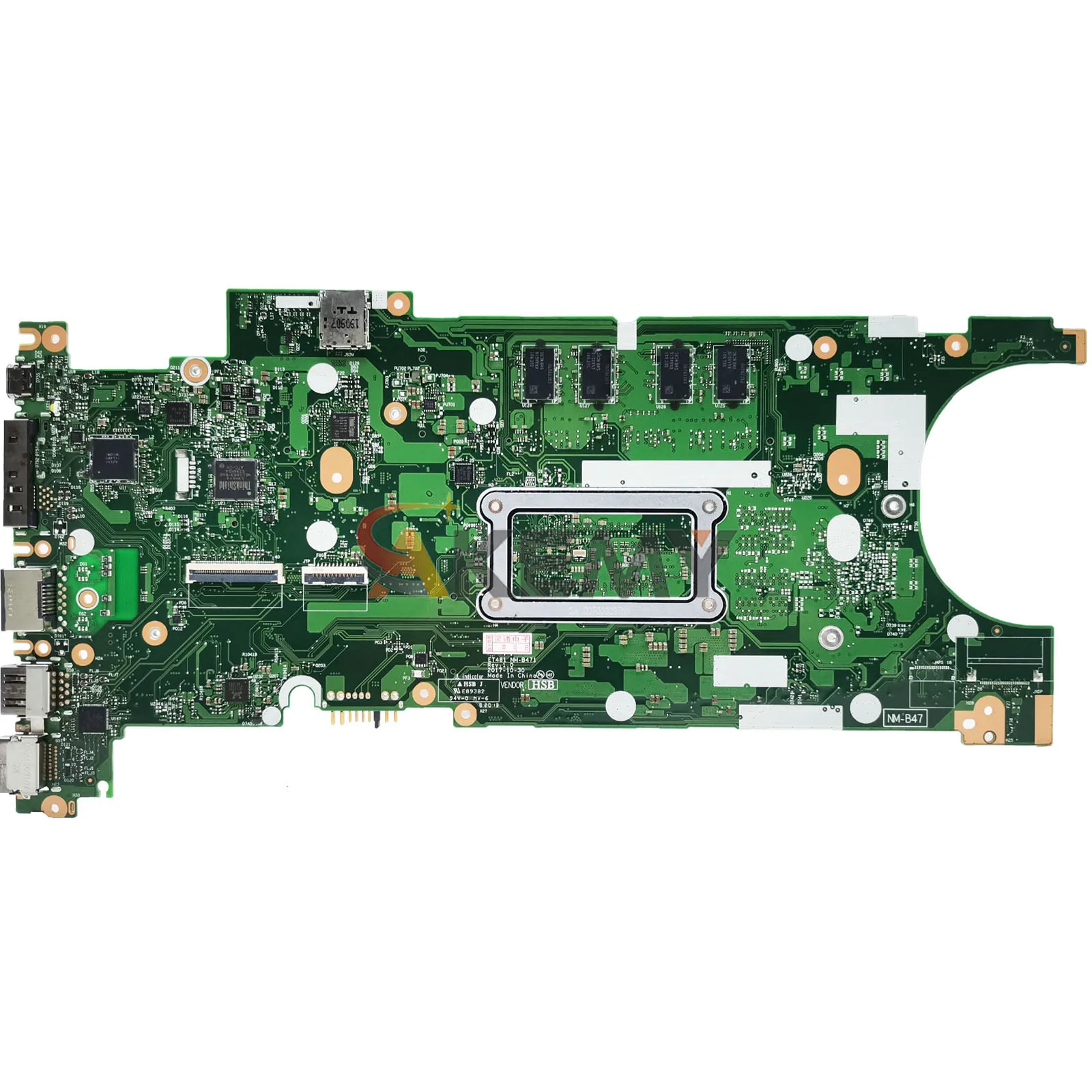 NM-B471 untuk Lenovo ThinkPad T480s Motherboard Laptop dengan I5 I7 Generasi Ke-8 4GB 8GB RAM UMA 100% Sepenuhnya Diuji