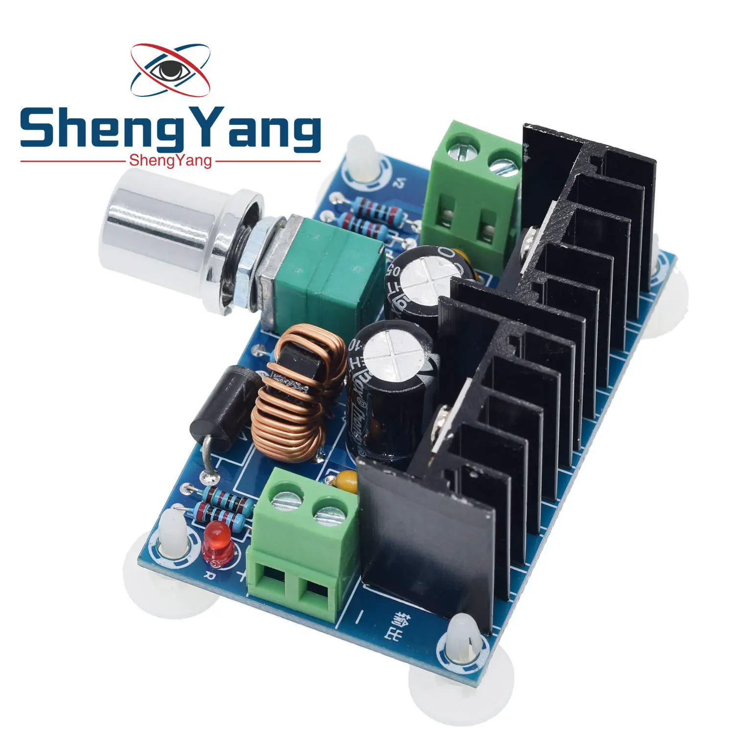 Max 8A 200W DC-DC Step Down Buck Converter Power Supply XH-M401  XL4016 PWM Adjustable 4-40V To 1.25-36V Step-Down Board Module image 6