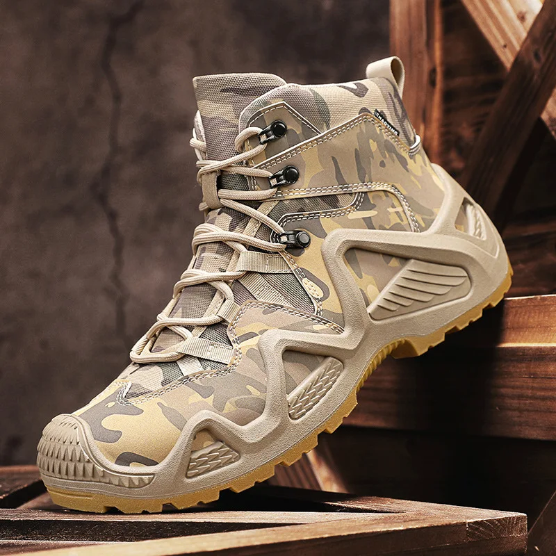 

XIANGGUAN/Новая походная обувь, мужские износостойкие походные мужские ботинки, мужские тактические кроссовки, водонепроницаемые ботинки для скалолазания, мужские размеры 39-46