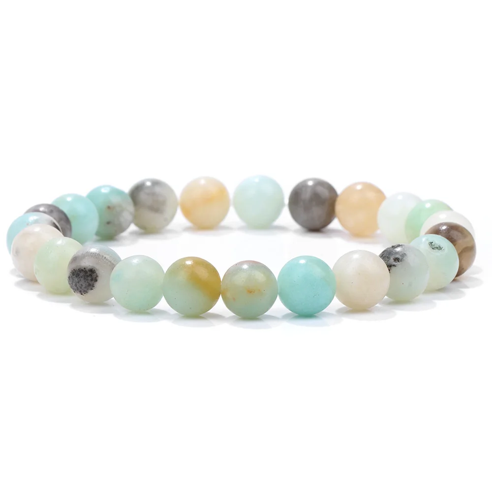 Originale Reiki ametiste perline bracciali per donna uomo pietra naturale cristallo quarzs lapislazzuli braccialetto elastico sanitario