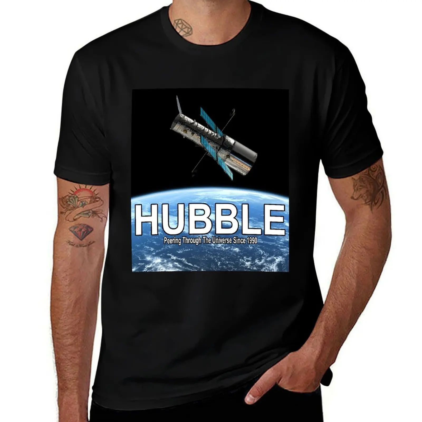 

Hubble Space Telescope T-Shirt Standard Fit Solid Tee Shirt