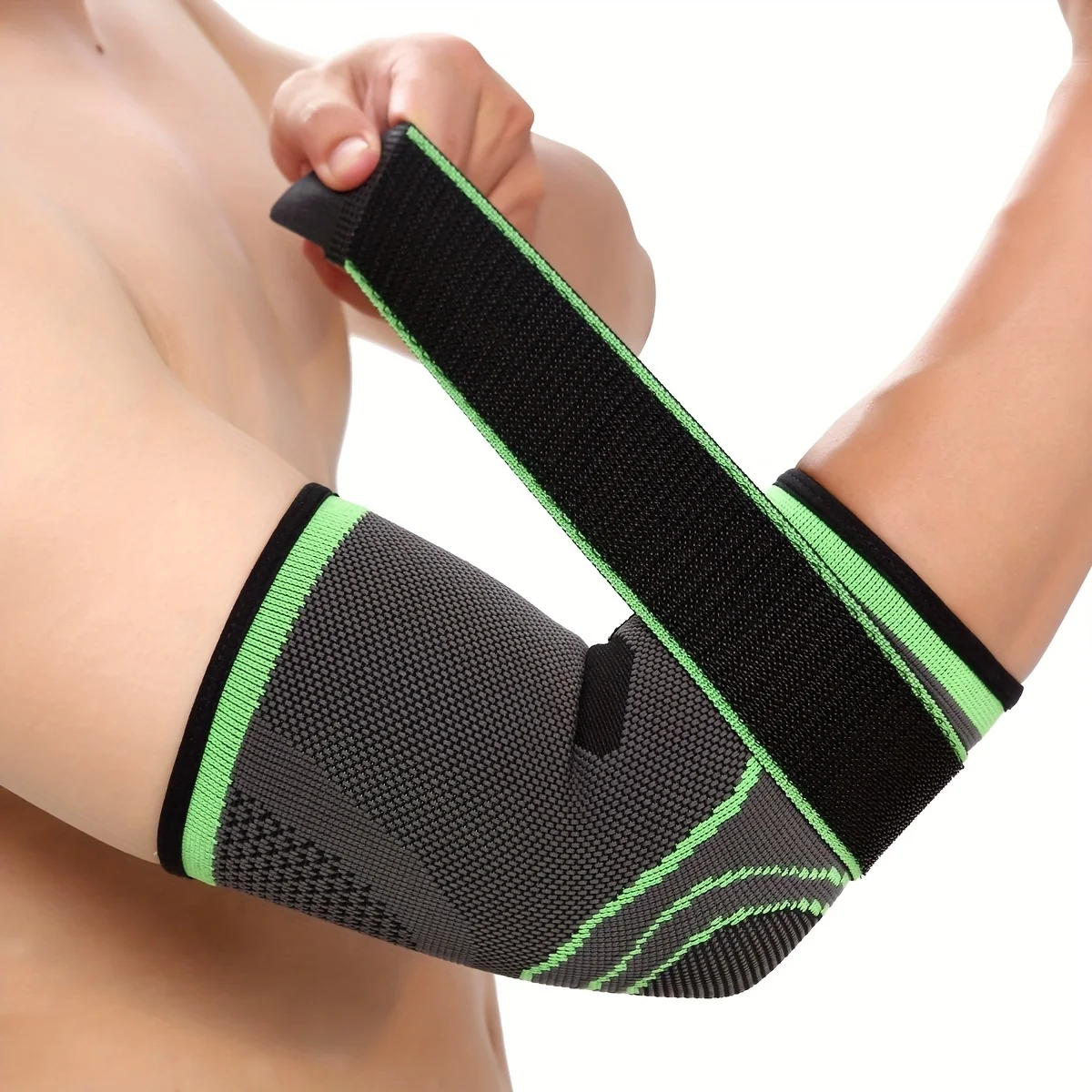 Order A Size Up, 1pc Elbow Support Brace with Compression Strap for Men WomenTendonitis, Tennis Arthritis Basketball Baseball