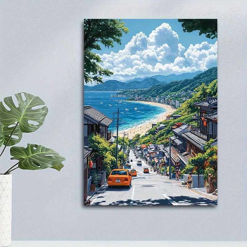 

500/1000/1200/2000PCS Puzzles for Adults Coastal Landscape of Japan,Jigsaw Puzzles Brain Challenge Game Gift Home Decor