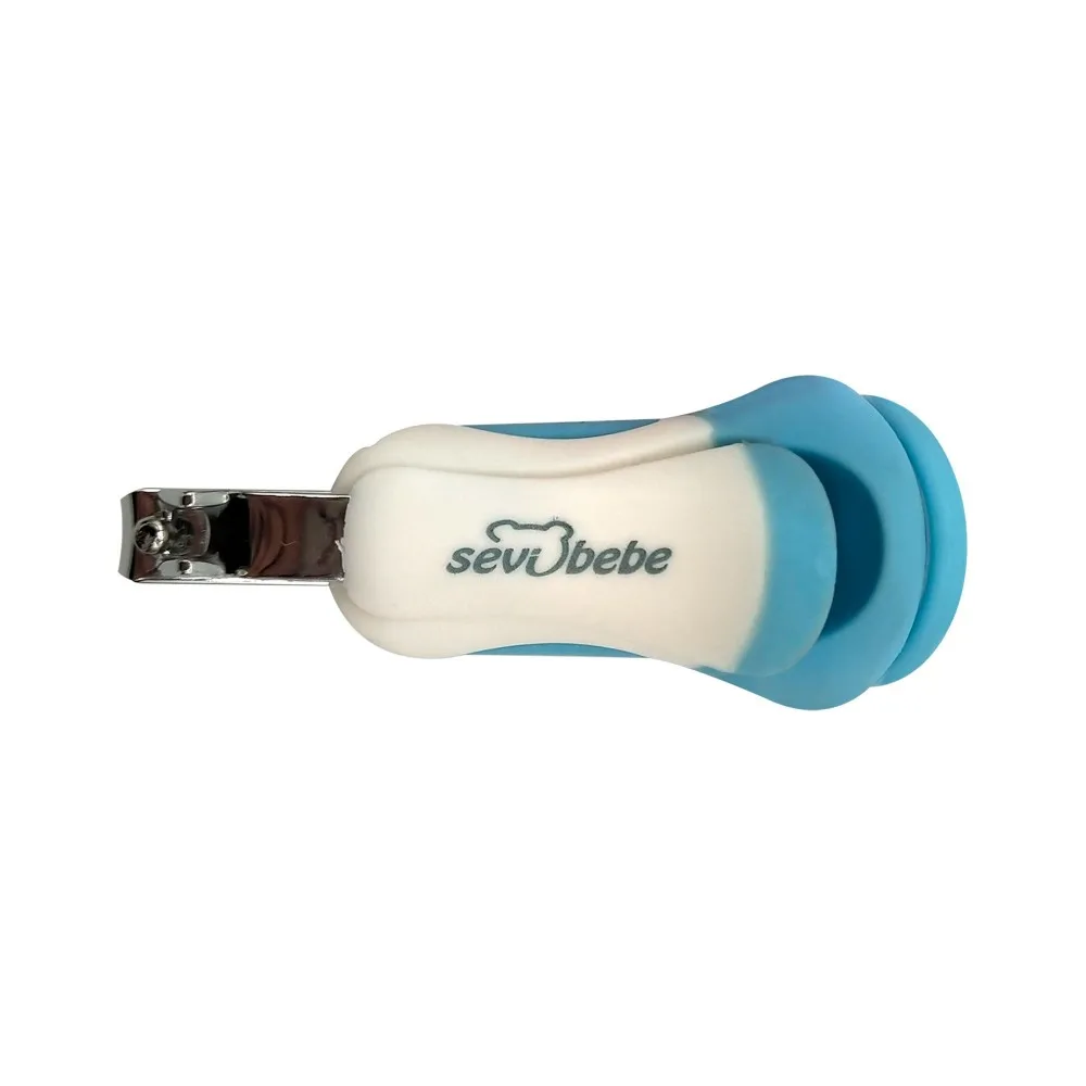 Cortaúñas de Color azul con lupa