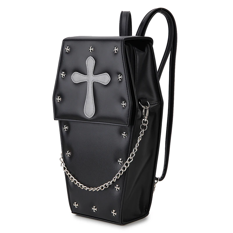 Borsa Gotica A Forma Di Bara – Mini Tracolla In Pelle PU – Accessorio Punk Per Donna