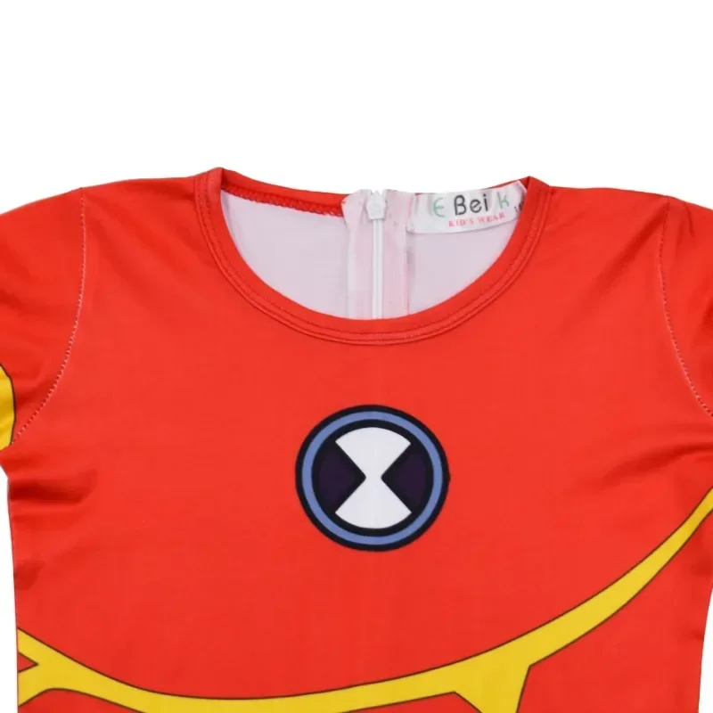 Nieuwe 2025 Jongens Halloween Kostuums voor kinderen Games Ben 10 Brandweerman Cosplay Bodysuit Carnaval Party Kleding Kinderen Fancy Dr wat 158