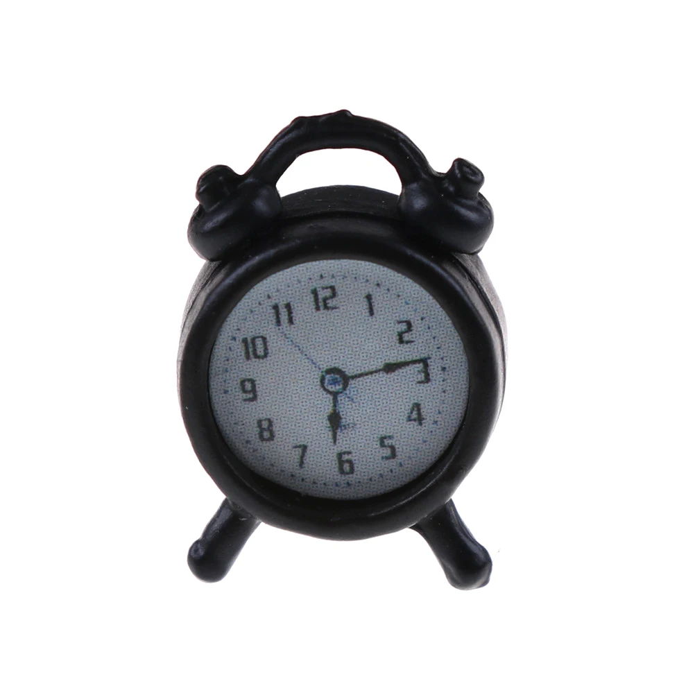 1:12 Dollhouse Miniature Wall Clock Desk Clock Play Dollhouse Miniature Clock Home  Accessories Toy Pretend Play Furniture Toy