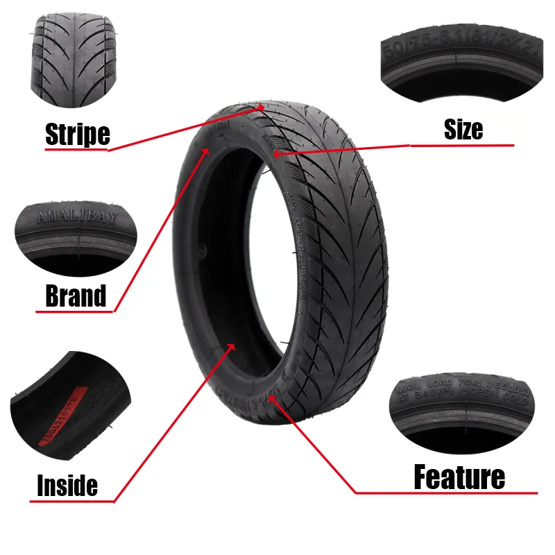 Scooter Tire 8.5 inch for Xiaomi M365 PRO PRO 2 MI 3 Gotrax GXL V2 S2 HX-X7 X8 Electric Scooter Anti-slip Durable Tyre