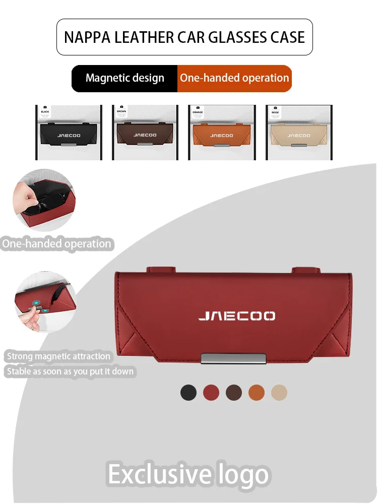 

For Chery Jaecoo 7 J7 Phev J6 7 iCAR 03 6 V23 03T Ik122t 2024 Accessories Parts Car Visor Glasses Clips Sunglasses Glasses Case