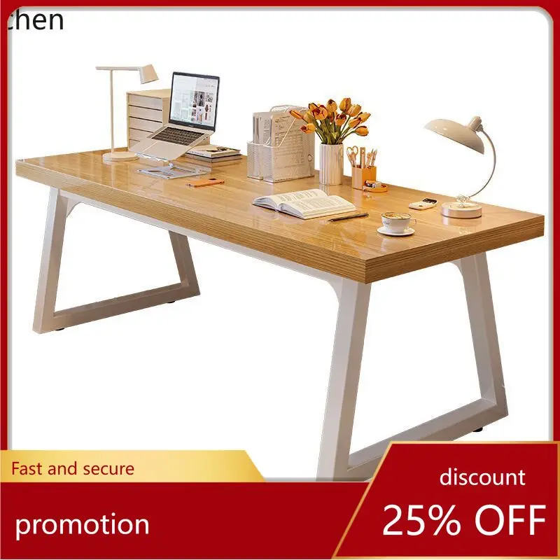 

YFY Double Large Desk for Adults, Home Computer Desk, Long Work Desk, Bedroom Study Desk, Simple Office Desk and Chair Set