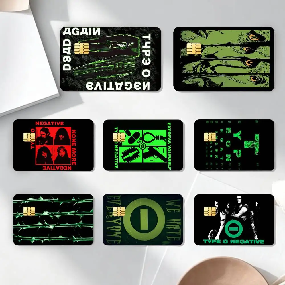 

T-Type O N-NegativeS Credit Card HD Stickers Game Card Decal Card Matte Film Skin Small Chip Waterproof Sticker