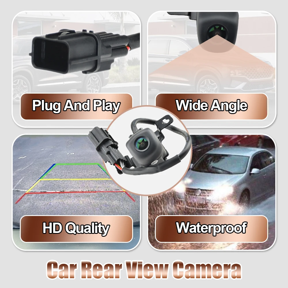 95760-2W640 95760-2W641 A52-74-0019 HY1960163 سيارة كاميرا الرؤية الخلفية لشركة هيونداي سانتا في 2016 2017 2018 احتياطية وقوف السيارات