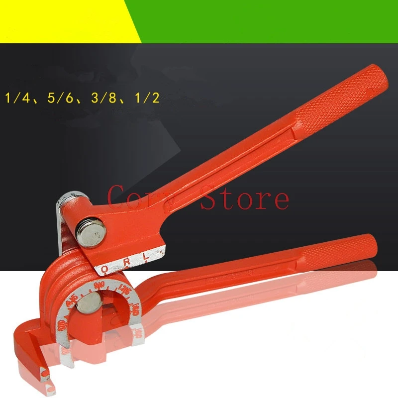 1Pc 3-in-1 Manual Tube Bender 180 Degree Metric6/8/10/12/16/19/22mm 1/4 5/16 3/8 1/2 5/8 3/4 7/8 Lever Type Pipe Bending Machine
