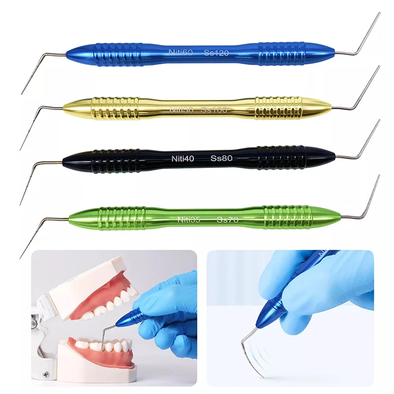 Dental Gutta Percha Filler Vertical Pressure Dental Endodontic Hand Plugger NITI Tip Oral Root Canal Filler Dentist Endo Tools