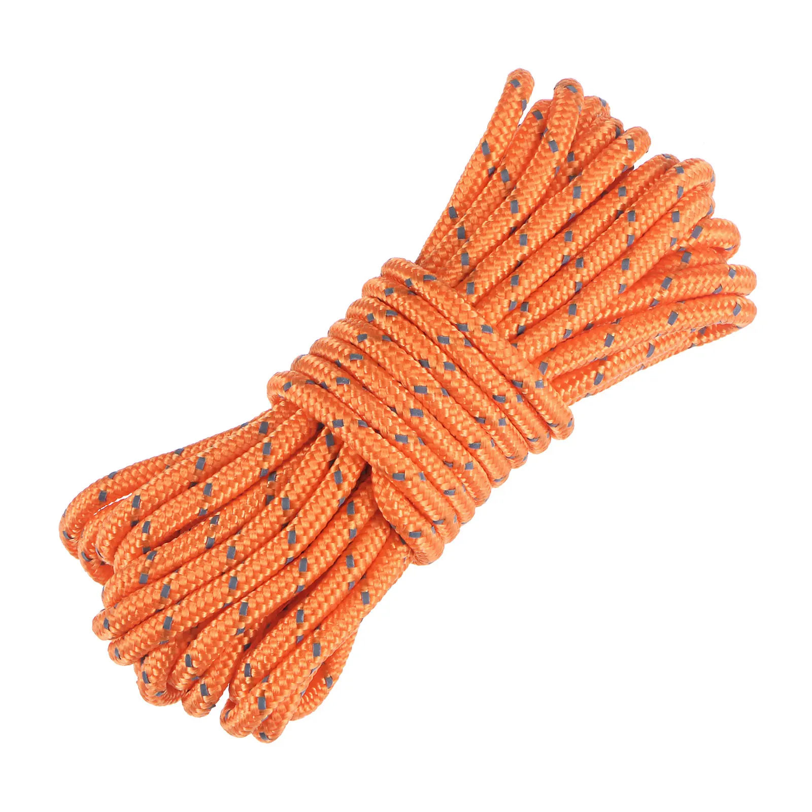 uxcell Tent Rope 3mm 13.12ft Polyester Cord Fluorescent Reflective Orange for Outdoor Camping Canopy