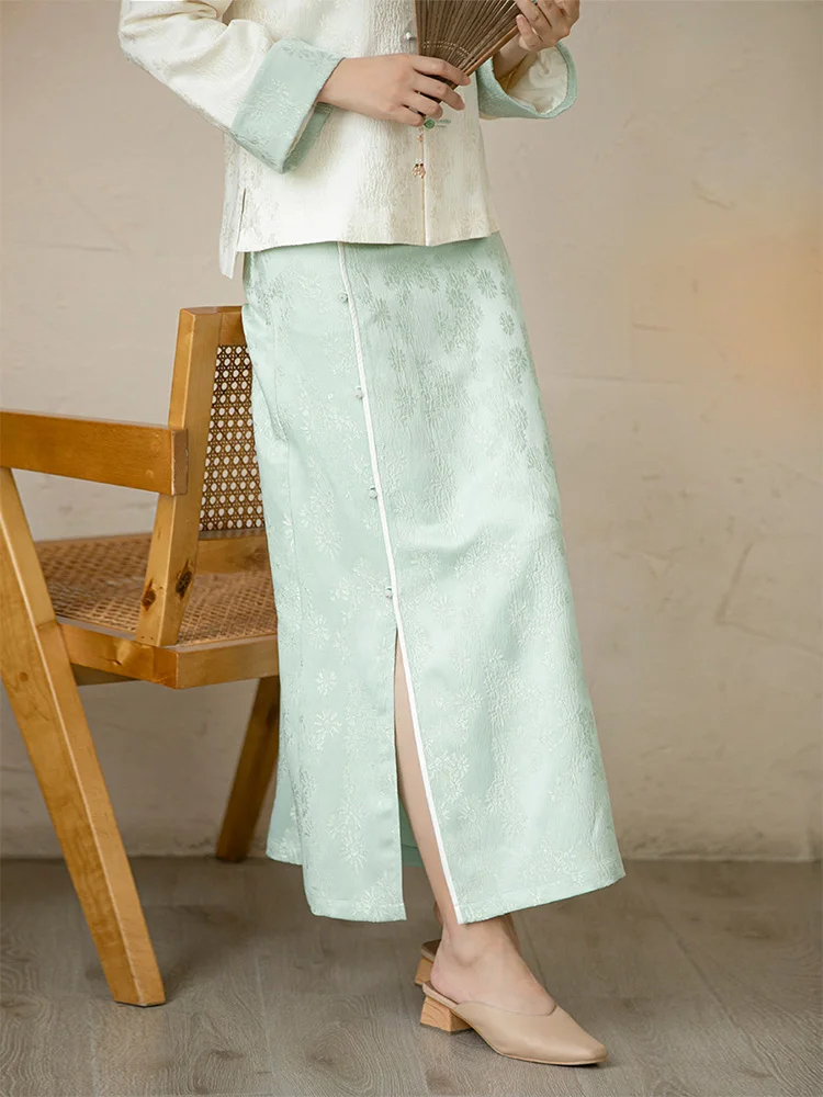 

Ele Floral Embroidery f Skirt Women's New Chinese Sle National Trend Spring Design Tang Suit Hanfu Versatile Persona...