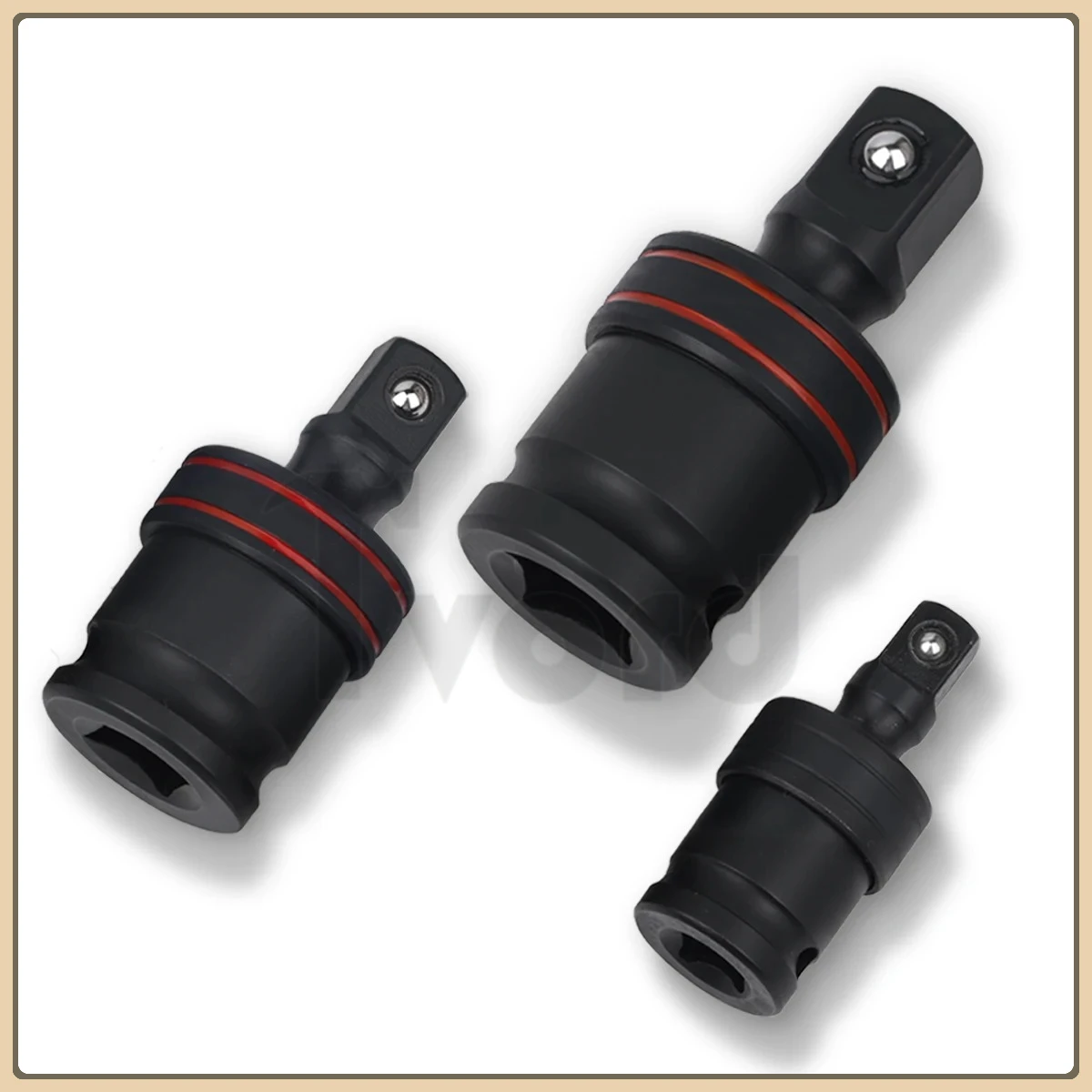 

1PC 1/4" 3/8" 1/2" Inch Drive Pneumatic Wobble Socket Air Impact Universal Joint 360°Swivel Socket Electric Wrench Adapter Tool