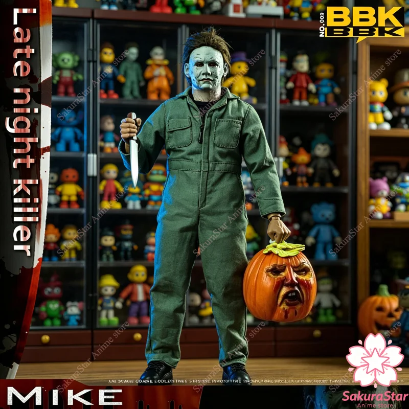 

【In Stock】BBK009 Halloween Michael Myers Pumpkin Head 1/6 Movable Joint Horror Character Collectible Action Figure Toy