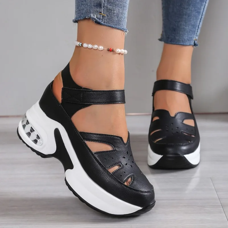 

Women's Sandals 2026 New Wedge Platform Sandals Summer Hollow Out Sandals Fashion Outdoor Casual Sport Sandal Sandalias De Mujer