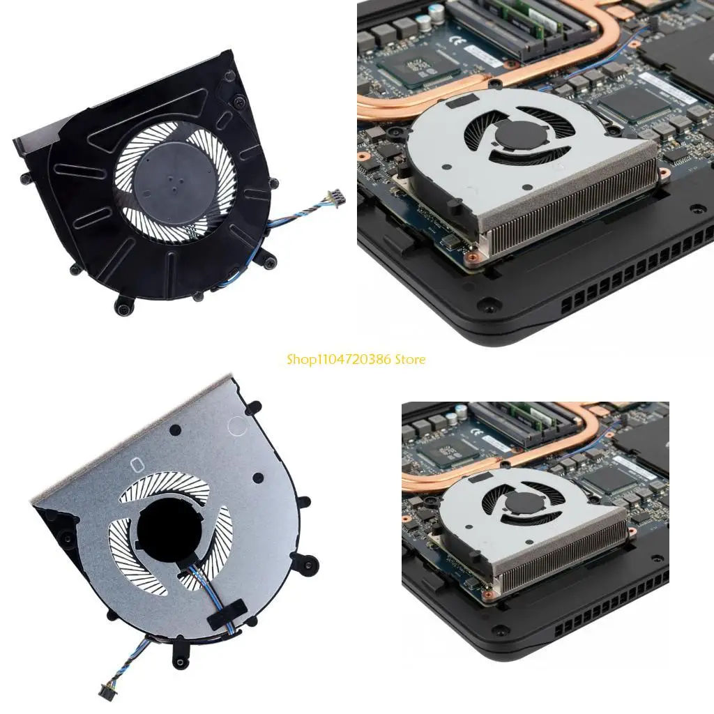 K0EA CPU Fan Laptop Cooling Fan DC5V 0.5A 4pin CPU Coolers for 650G4 650G5 Series Laptop Heatsink Part