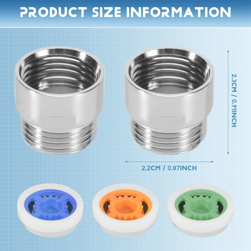 2 Pieces Flow Restrictor Water Flow Restrictor Set Up To 70% Water Saving For Shower