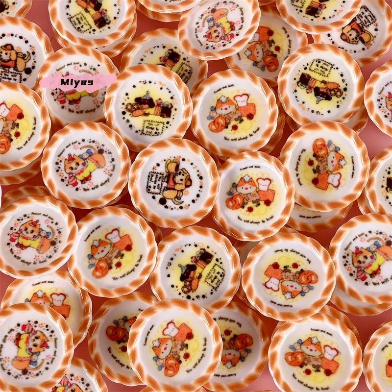 10 個ドールハウスミニチュア子犬犬プリントパンモデルかわいいドールハウスアクセサリー装飾ごっこ遊びおもちゃ