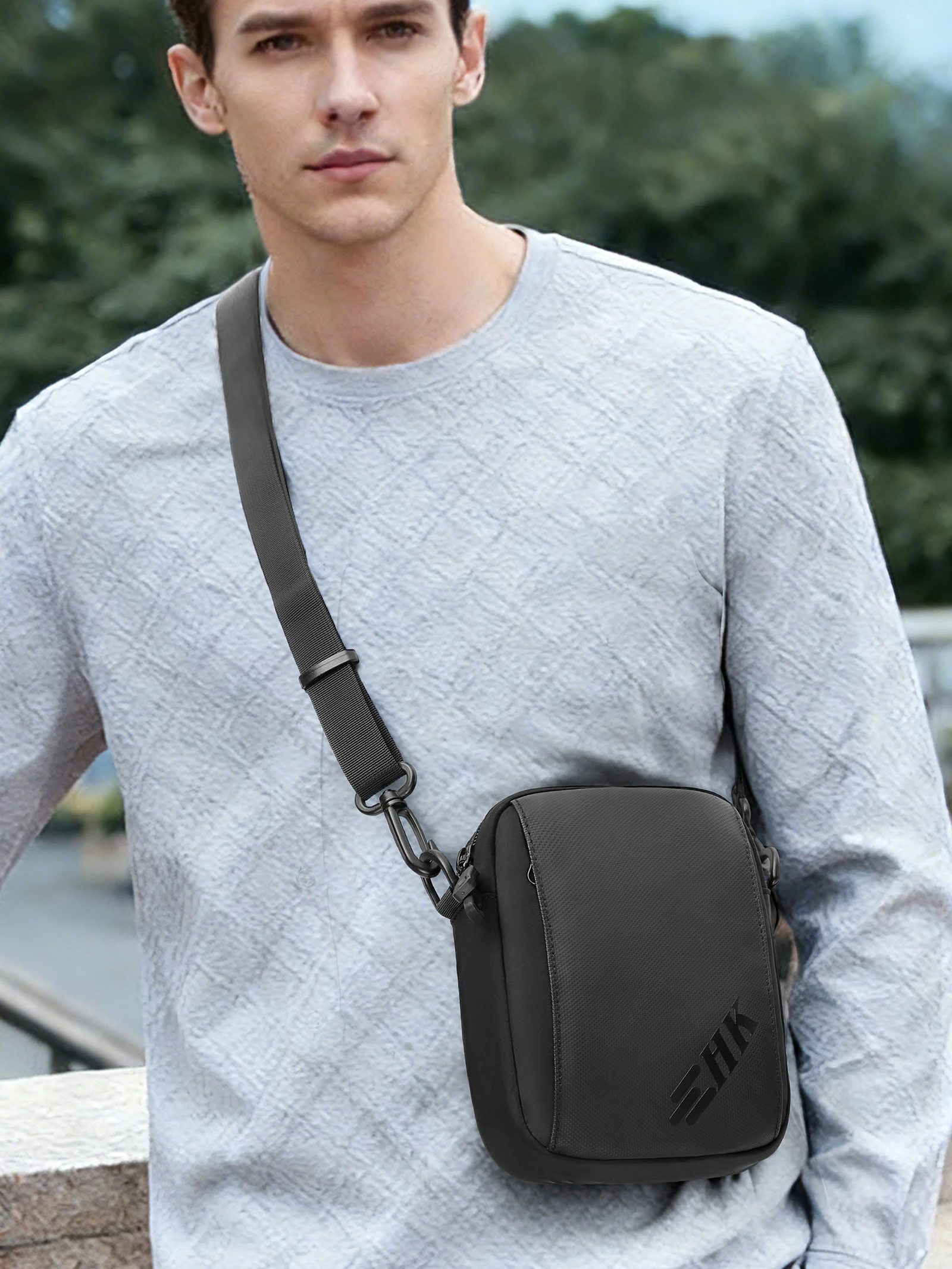 AliExpress Heroic knight Heroic Knight Lightweight Shoulder Bag For Men Leisure Waterproof Sling Bag Mini Messenger Crossbody Phone Pouch Cycling Satchel