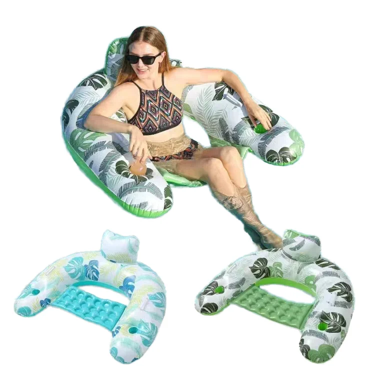

Summer PVC Water Pool Playground Inflatable Floating Row Recliner Comfortable Water Loungers for Leisure