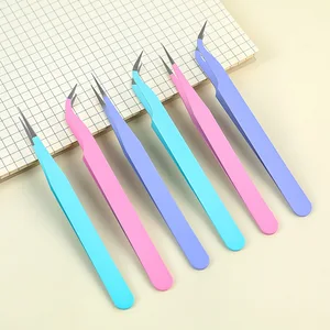 2pcs Tweezers Creative Macaroon Color Clip for DIY Decroative Journal Diary Scrapbook Sticker Tool Back To School Student Supply