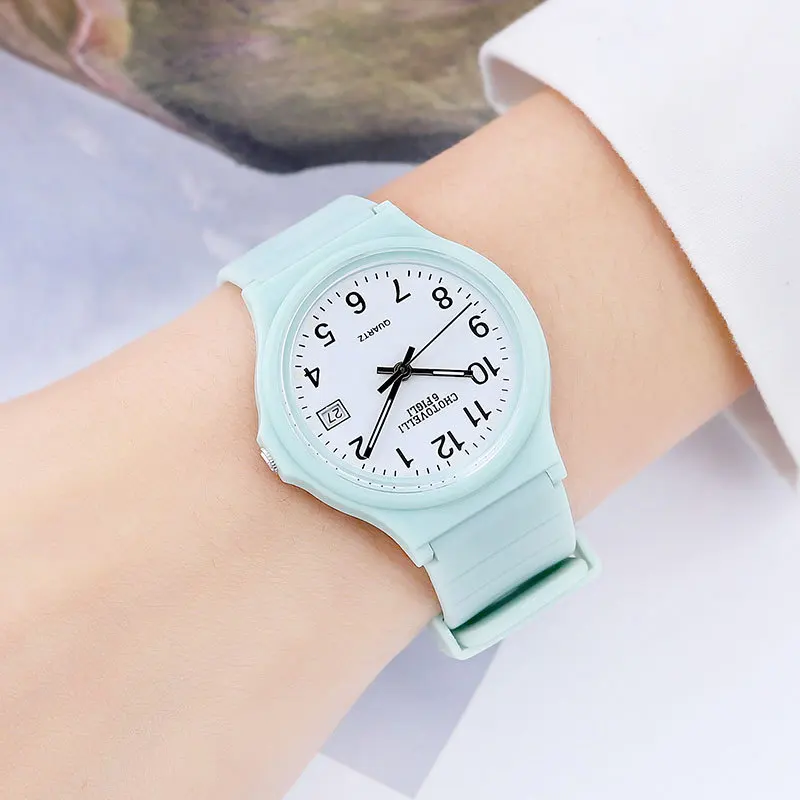 2022 Fashion Waterproof Casual Sport Watch for Women Calendar Simple Unisex Gel Band Quartz Wristwatches Reloj Mujer часы