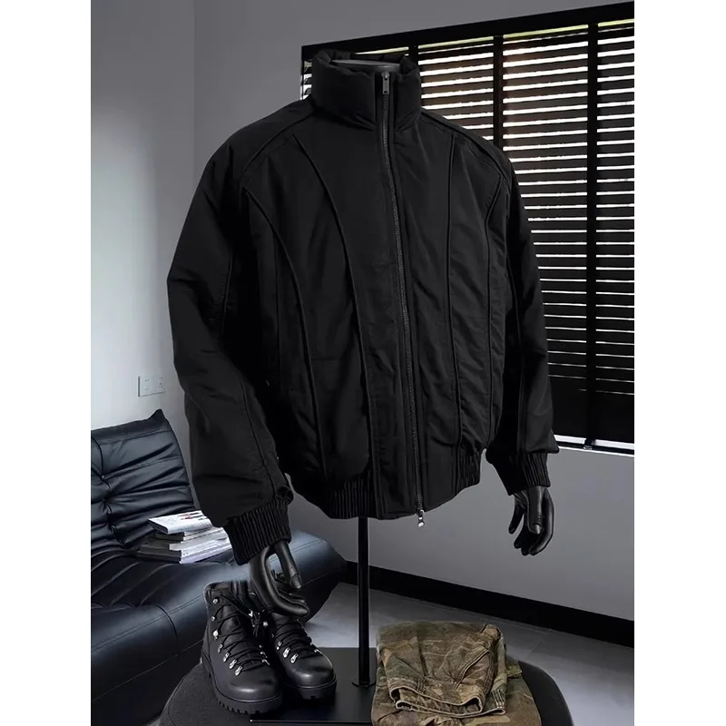 

Men's Bomber Pilot Jaet ort Wide Silhouette Spring Autumn American Deconstructed Design Stand Collar Baseball Outfit Jaet