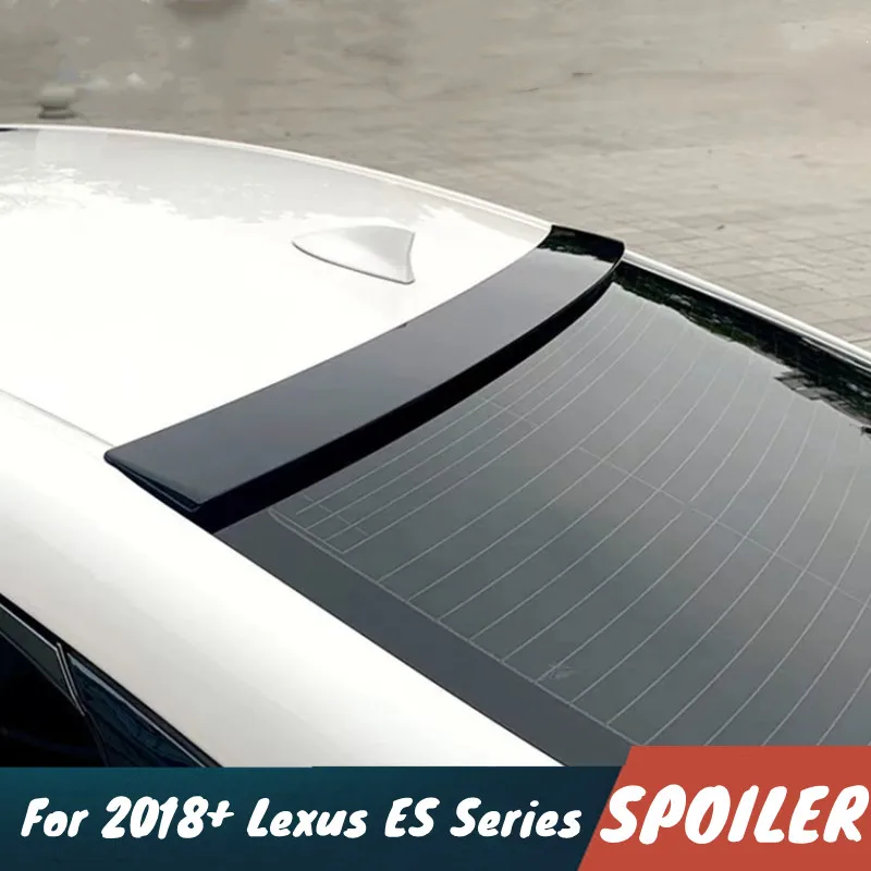 Para 2018-2024 Lexus ES200 ES260 ES300h alerón del parabrisas trasero del coche alas negro Kit de carrocería de carbono accesorios de ajuste Exterior parte