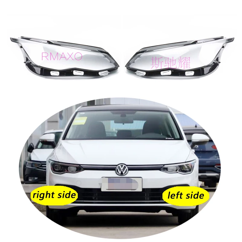 Use For Volkswagen VW golf 8 2020-2022 MK8 Transparent Headlamp Cover Lamp Shade Front Headlight Shell Lampshade Lens shell