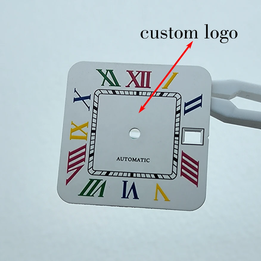 NH35 dial 27mm men's watch accessories customized LOGO suitable for NH35 movement mechanical watches