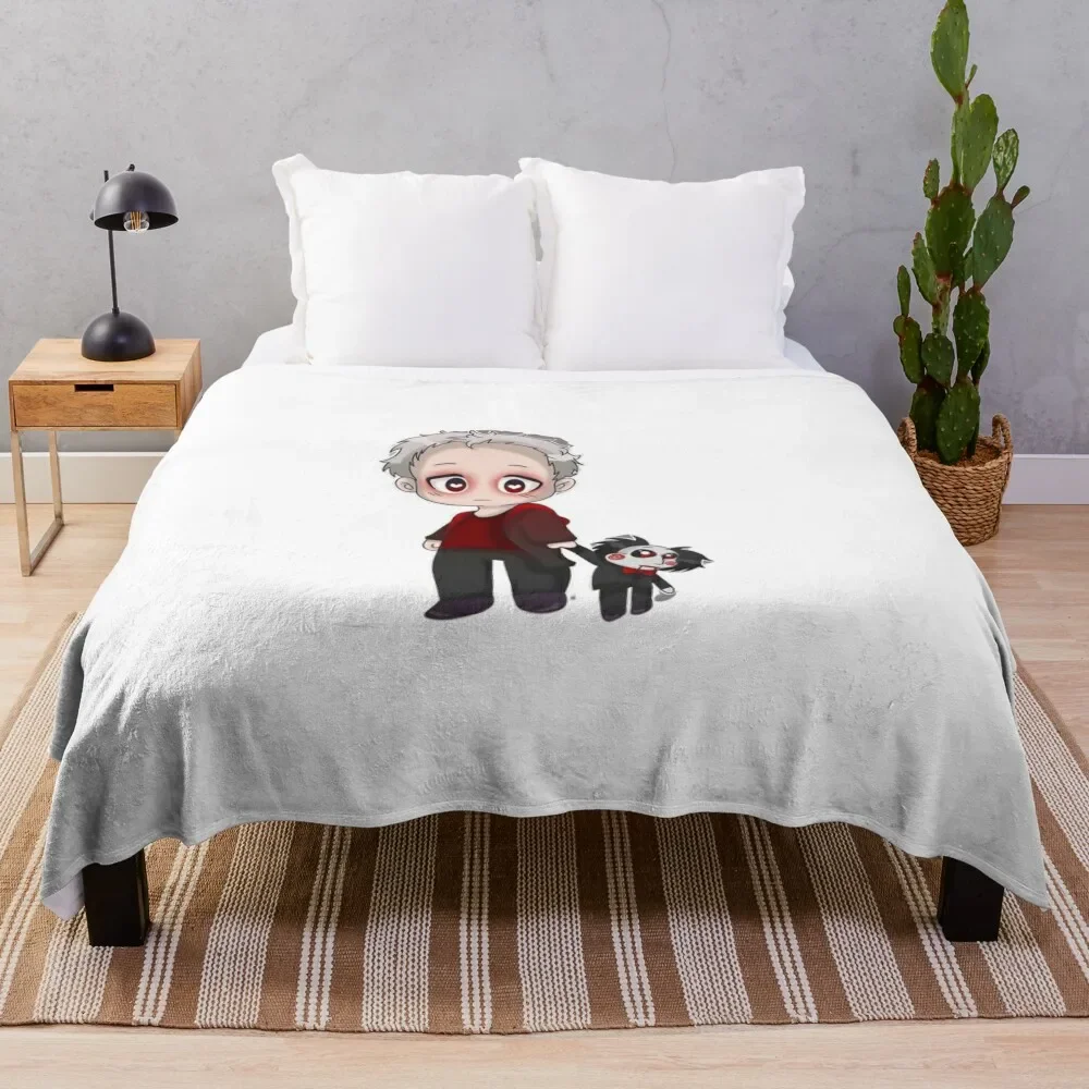 

Cute billy saw movie Throw Blanket All Season Lightweight Soft Blanket for Bed