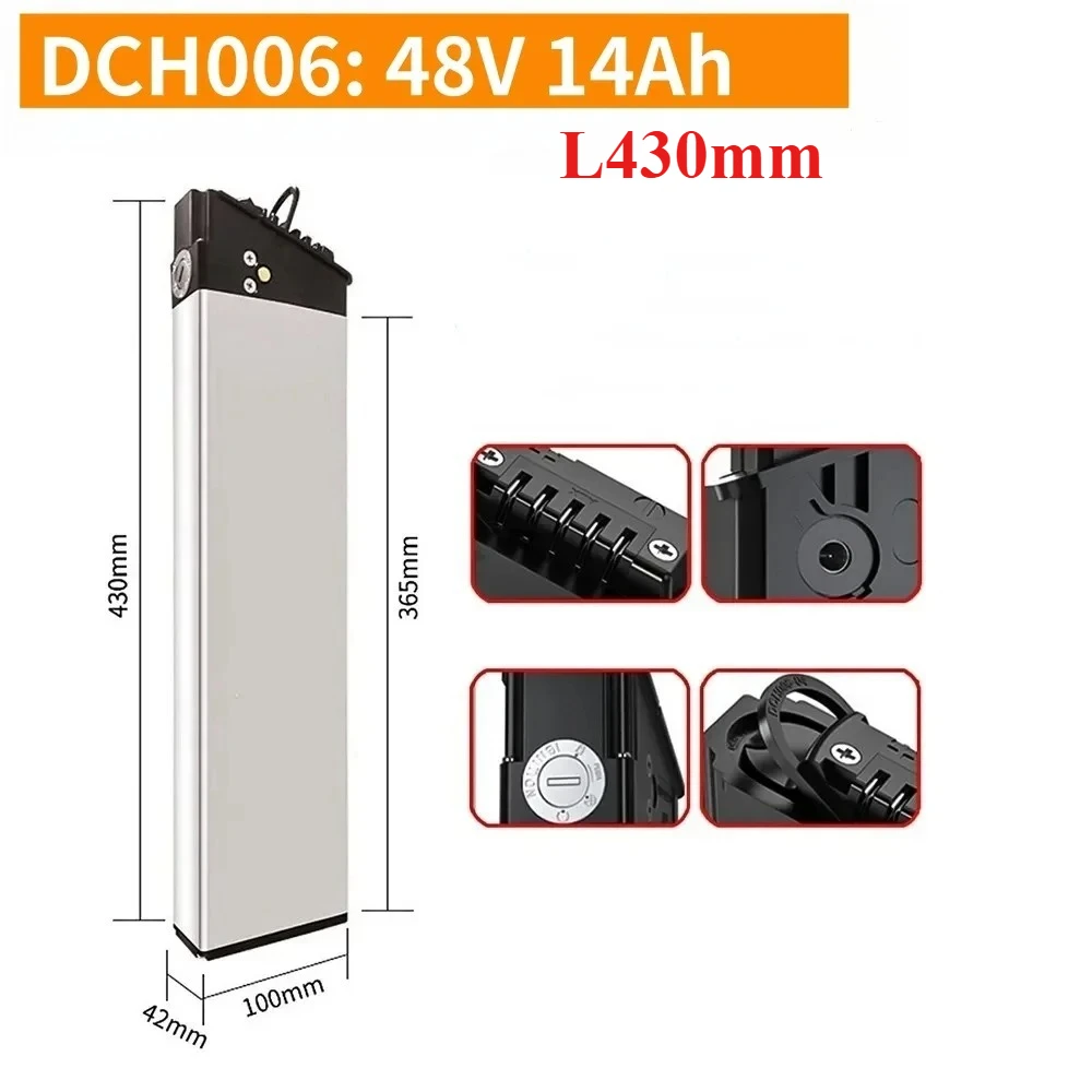 ForX3 X5  R7 R5 Replacement Battery DCH 006, 48V 10Ah-14Ah for 250w 750w 800w 1000w Foldingscooter,Stable Performance Spare Part