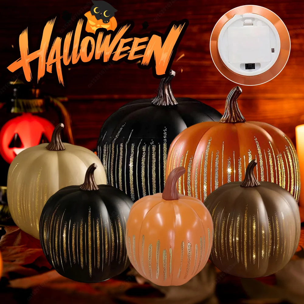 Halloween Twinkle LED Light Pumpkins Starry Night Pumpkins Holiday Party Lighting LED Pumpkins Lamp Halloween Decorations 2025