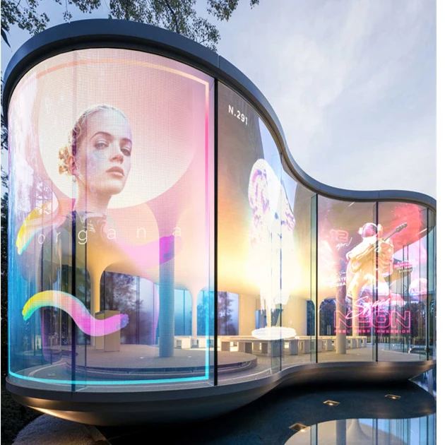 Best-Selling P6.25 Ultra High Brightness Indoor HD LED Screen Film 95% High Transparent Self-Adhesive for Video Advertising - view 3
