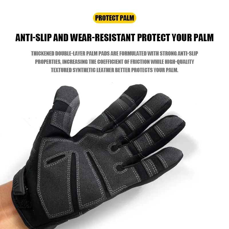 TOUGHBUILT TB-G03-L / TB-G03-XL Microfiber Abrasion Resistant Work Gloves Hand Protection Power Tool Accessories