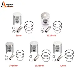 Areyourshop Piston Ring Kit Fit For Honda Dio Tact Cabina Julio Elite Scoopy Lead 50 13101-GW0-000 13101-GW2-000 Motor Parts