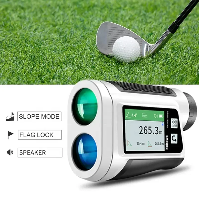 Hot Sale 6X Distance Meter Handheld Laser Golf Rangefinder Hunting Range Finder with Flag Lock