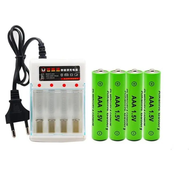 2024 New 1.5V AA USB Rechargeable Battery 9800 mAh Li-ion Battery for Remote Control Mouse Electric Toy Battery + charger