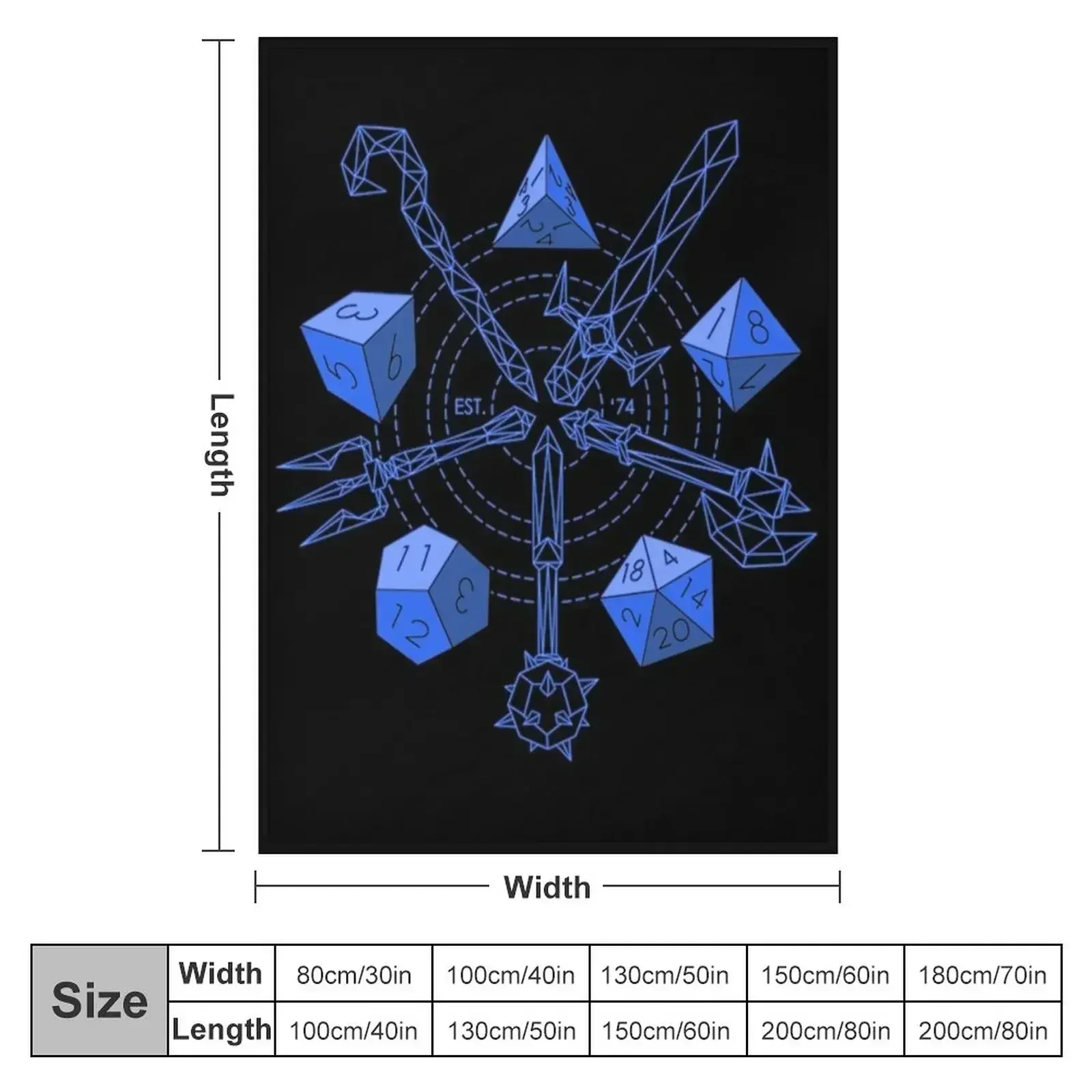 Roleplayer - Choose Your Blue Weapon Throw Blanket Personalized Gift Bed linens funny gift Blankets