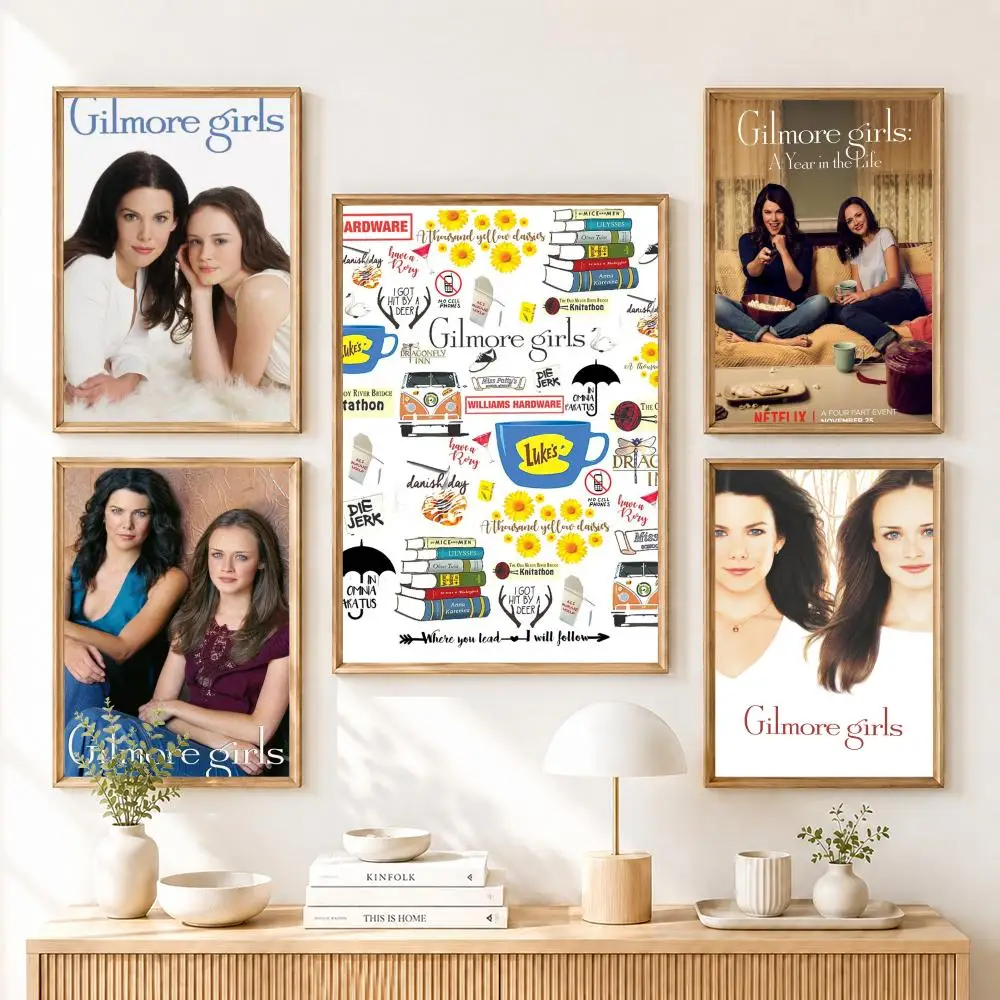Pôsteres e Gravuras de Arte de Pintura e Caligrafia Americana da Série Gilmore Girls para Decoração de Casa e Presentes de Arte