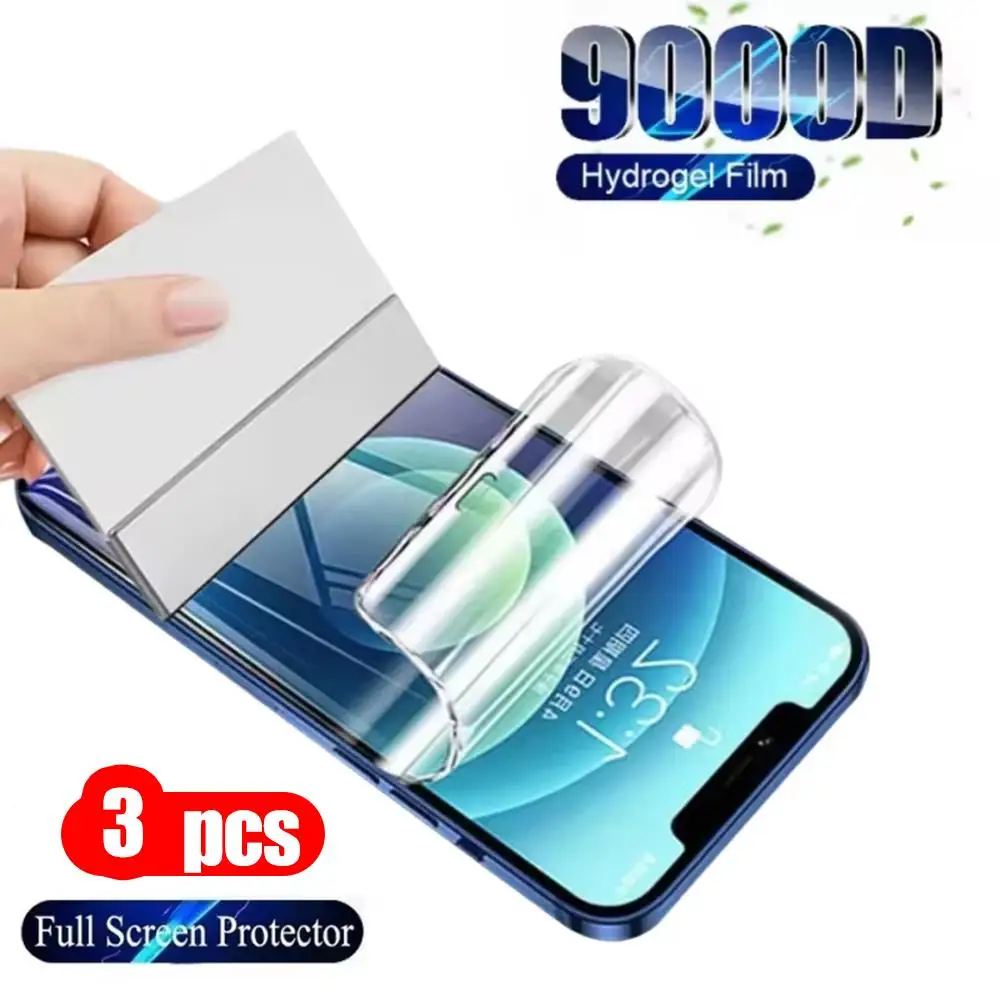 3 Stück Hydrogel-Displayschutzfolie für Xiaomi Poco M8 M7 M6 F7 X7 X8 Pro Max F8 Ultra F6 X6 F5 X5 C75 C65 C71 Kratzfest