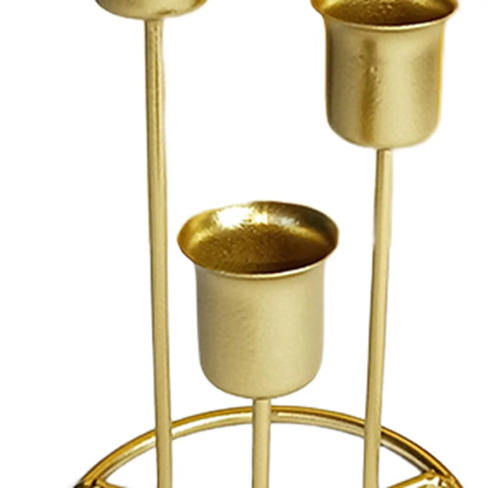 Taper Candle Holders 3-Candles Metal Set of 3 Candelabra for Wedding Decor