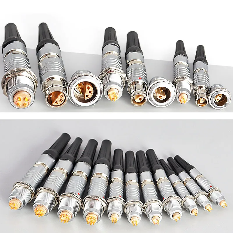 OUDU Oudu S Series Aviation Plug Socket FFA ERA 00S 0S 1S 2S Connector 2P 3P 4P 5P 2 core 3pin 4-Pin 1S-3 core 12mm