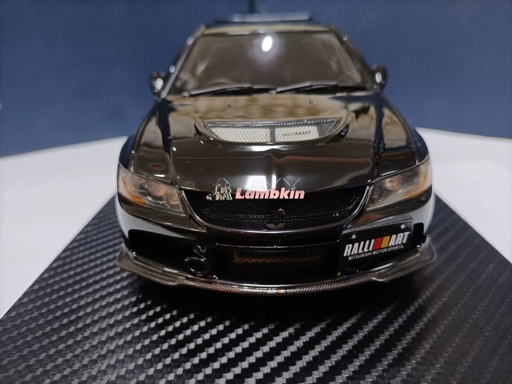 Motor Conversão Touring Car Modelo para Mitsubishi Evo9 Varia, Black Lancer IX, 1:18