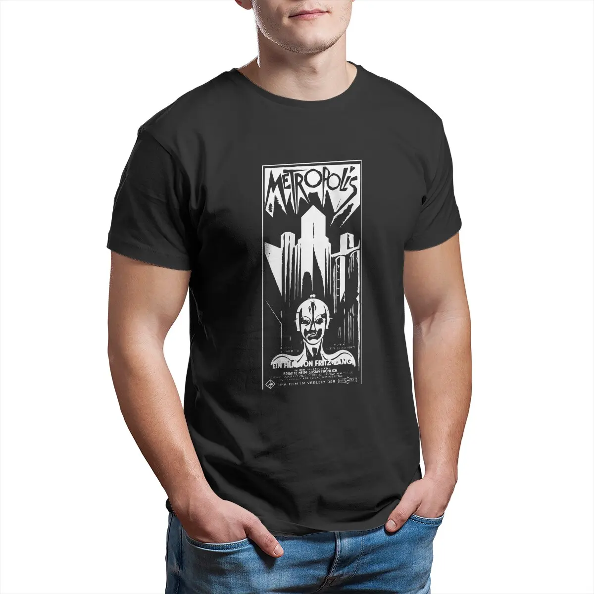 

Metropolis Fritz Lang social Germany science fiction future t shirts for men Big Size Printed t-shirt 100% Cotton plus size