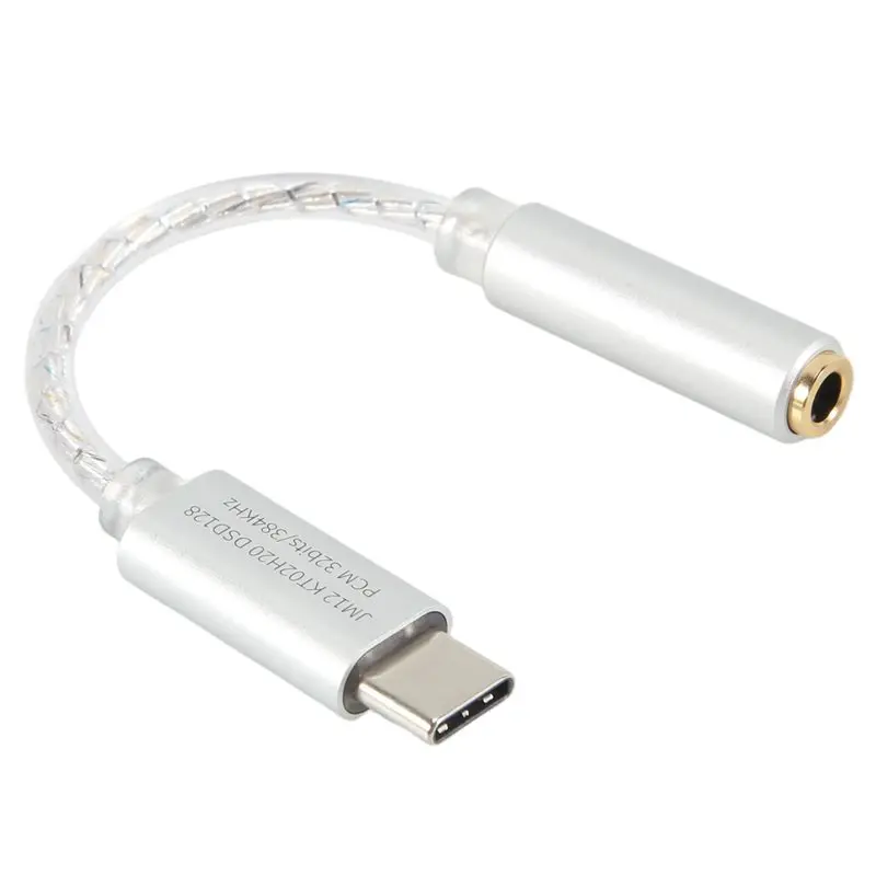 [T64C] For JCALLY JM12 DAC Audio Decoder Adapter Type-C to 3.5mm Headphone Amplifier Small Tail